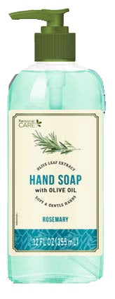 Personal Care Rosemary W/Olive Oil Liquid Soap 12oz