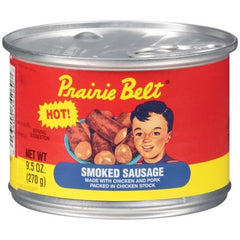 Prairie Belt Hot Smoked Sausage 9.5OZ