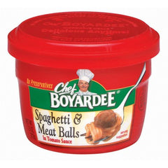Chef Boyardee Cups Spaghetti & Meatballs 7.5oz