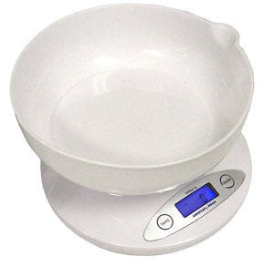 AWS White Electronic Scale 5K Bowl