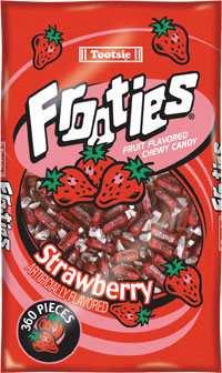 Tootsie Frooties Strawberry Fruit Flavored Chewy Candy | 360 Pieces