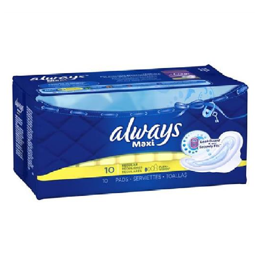 Always Wings Maxi Pads 10CT
