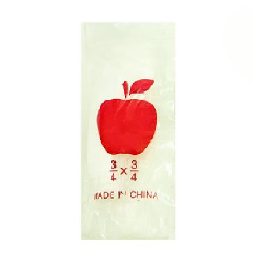 Apple Brand Zip Jewelry Bags 1000CT