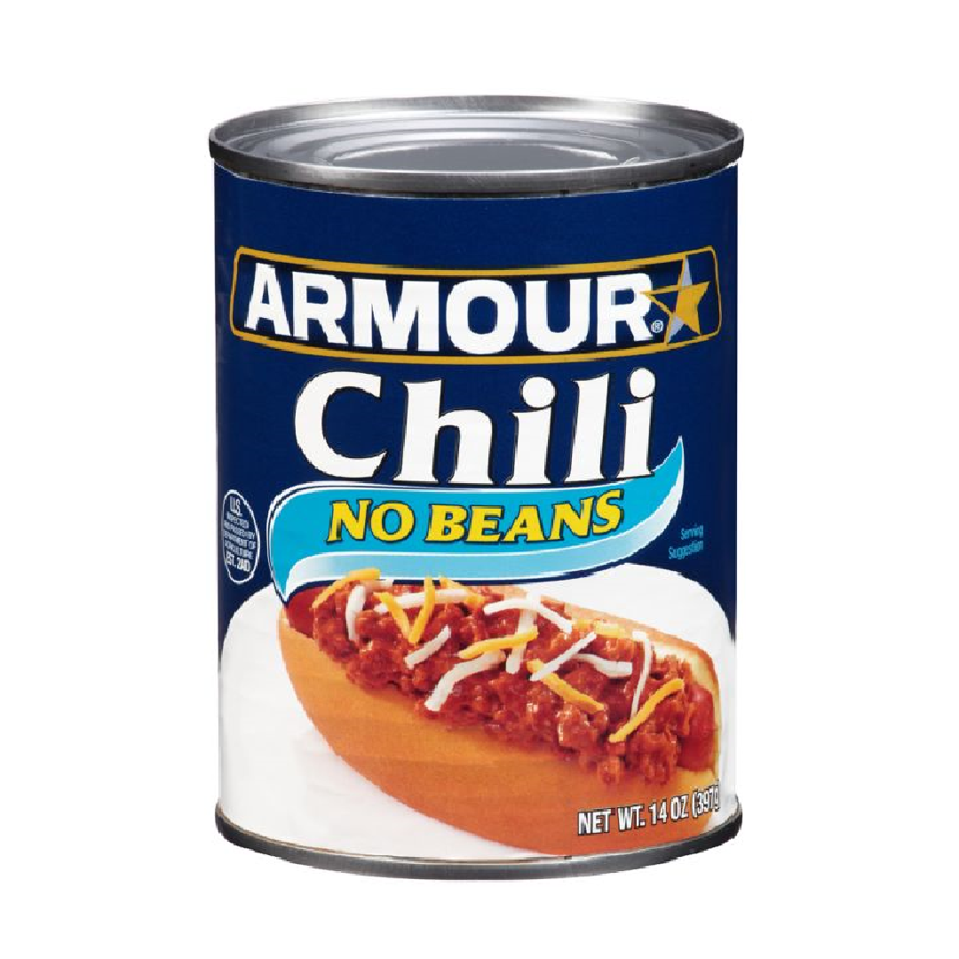 Armour Chili No Beans 14 oz