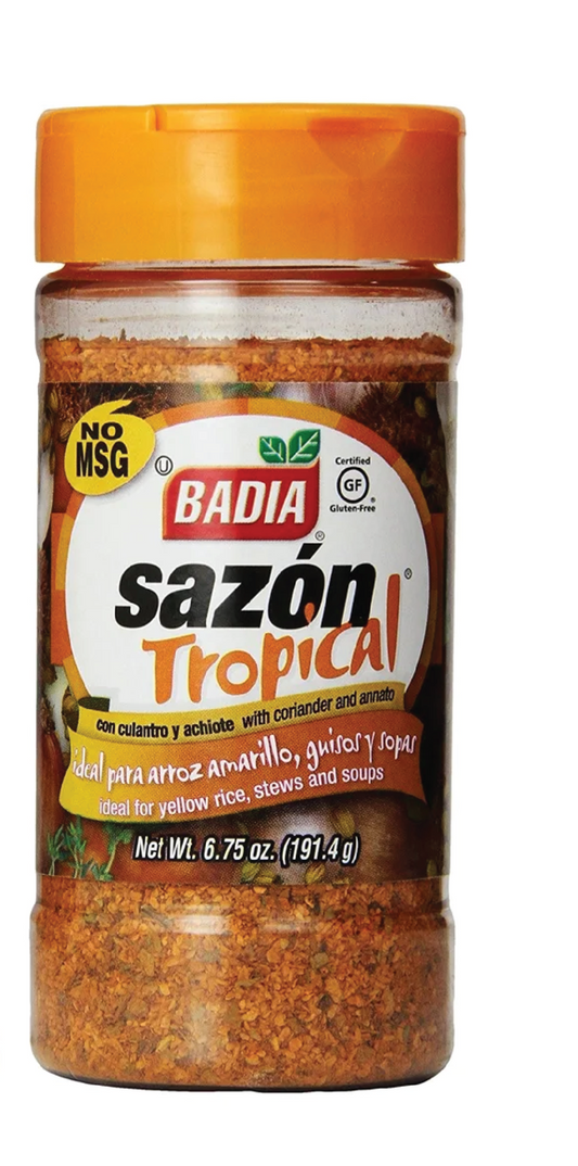 Badia Sazon Tropical W/Coriander & Annatto Shaker 6.75oz