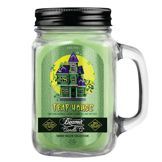 Beamer Trap House Candle Jar 12 oz