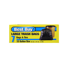 Best Buy 33 Gallon Trash Bags (7 Bags)