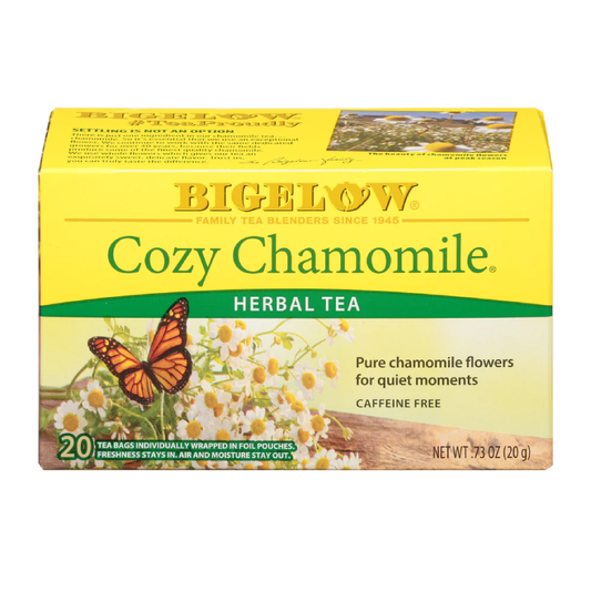 Bigelow Cozy Chamomile Herbal Tea | 20 Tea Bags