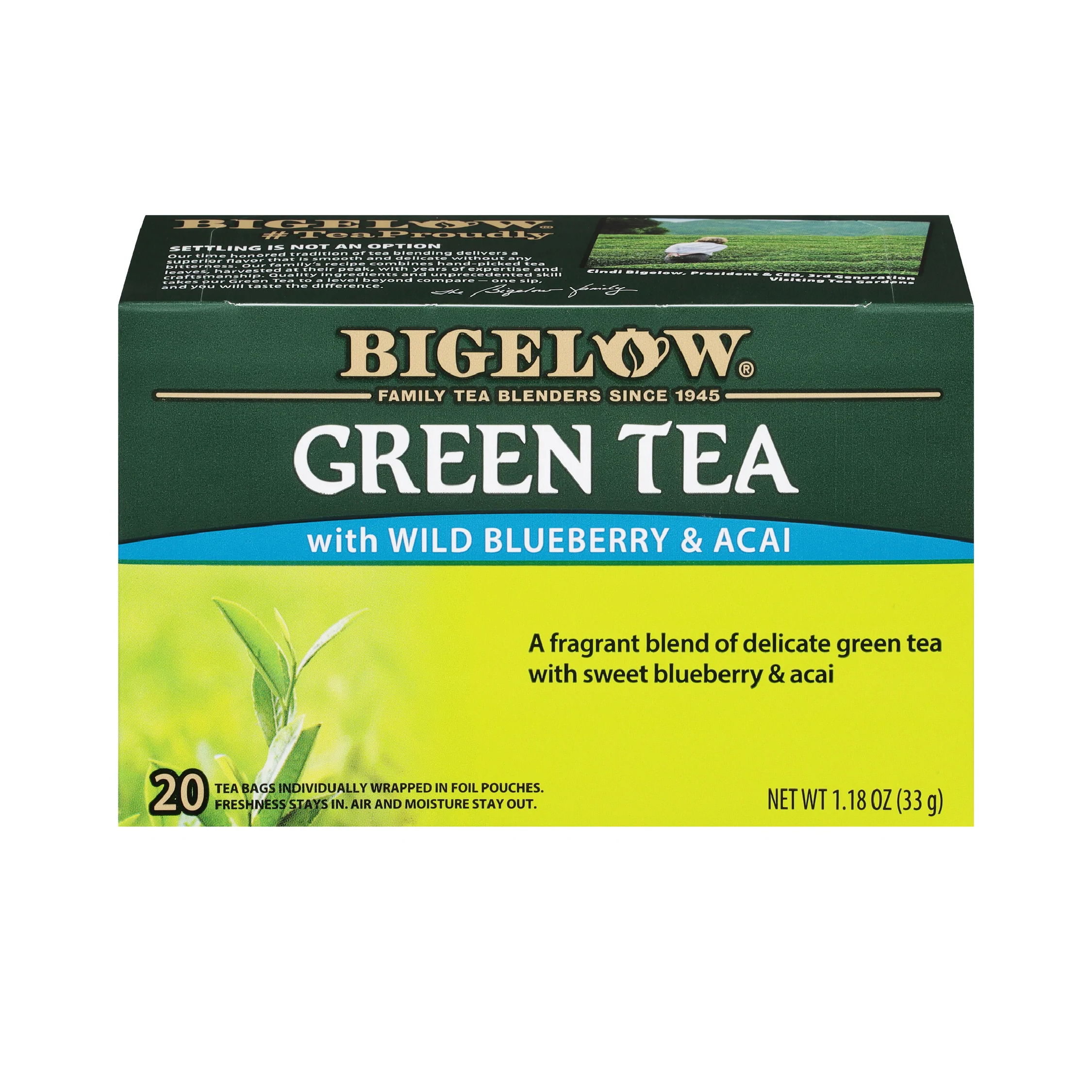 Bigelow Blueberry & Acai Green Tea | 20 Tea Bags