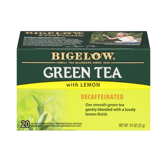 Bigelow Lemon Decaffeinated Green Tea | 20 Tea Bags