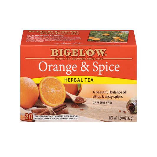 Bigelow Orange & Spice Herbal Tea | 20 Tea Bags
