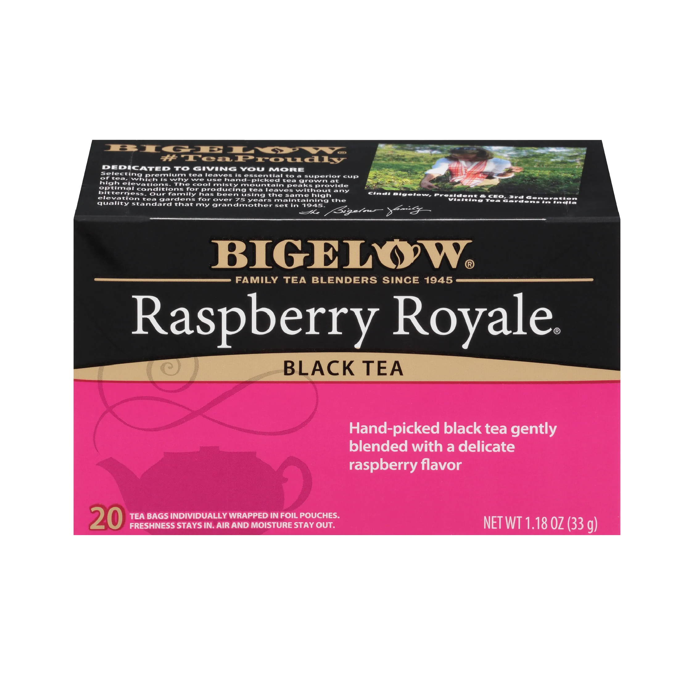 Bigelow Raspberry Royale Herbal Tea | 20 Tea Bags