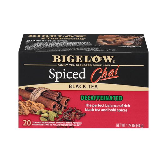 Bigelow Spiced Chai Decaffeinated Black Tea | 20 Tea Bags