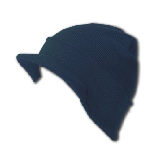 Winter Visor Cap Navy Blue