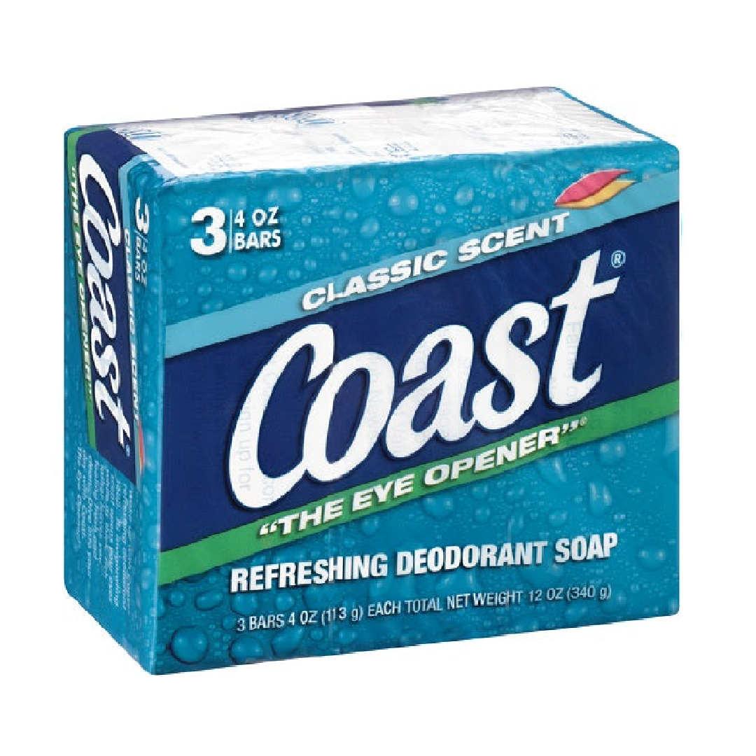 Coast Deodorant Soap Classic Scent 4OZ