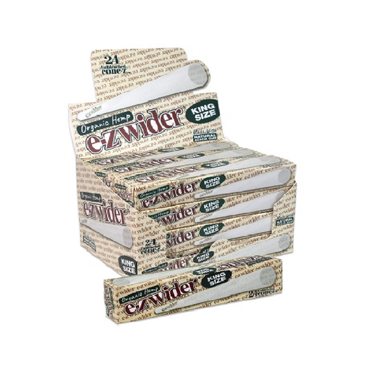 E-Z Wider Organic Hemp Cones King Size