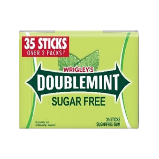 Wrigley's Doublemint Sugar Free Spearmint Gum 35CT