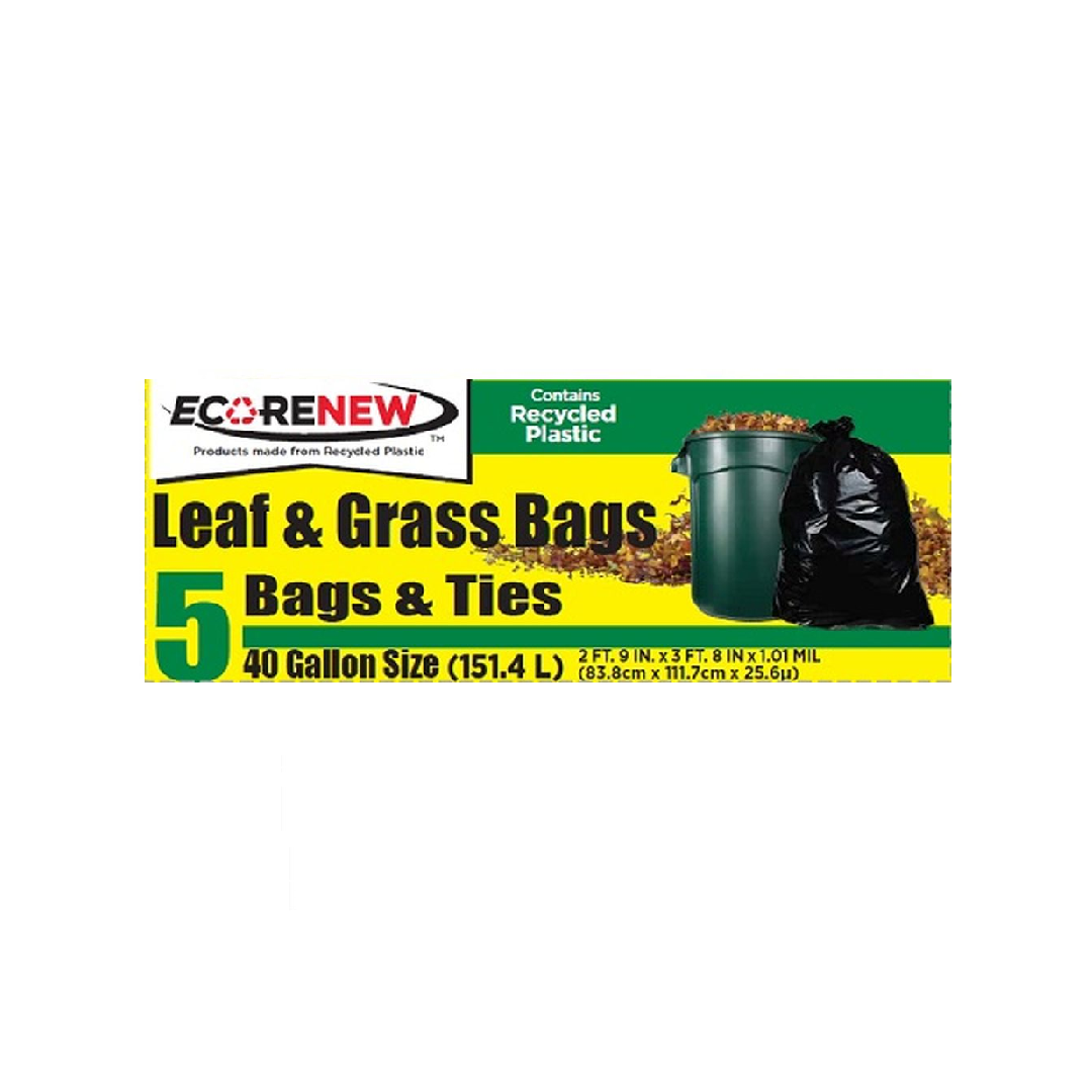 Eco-Renew Leaf & Grass 40 Gallon Bags (5 Bags)