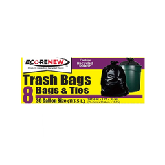 Eco-Renew 30 Gallon Trash Bags (8 Bags)
