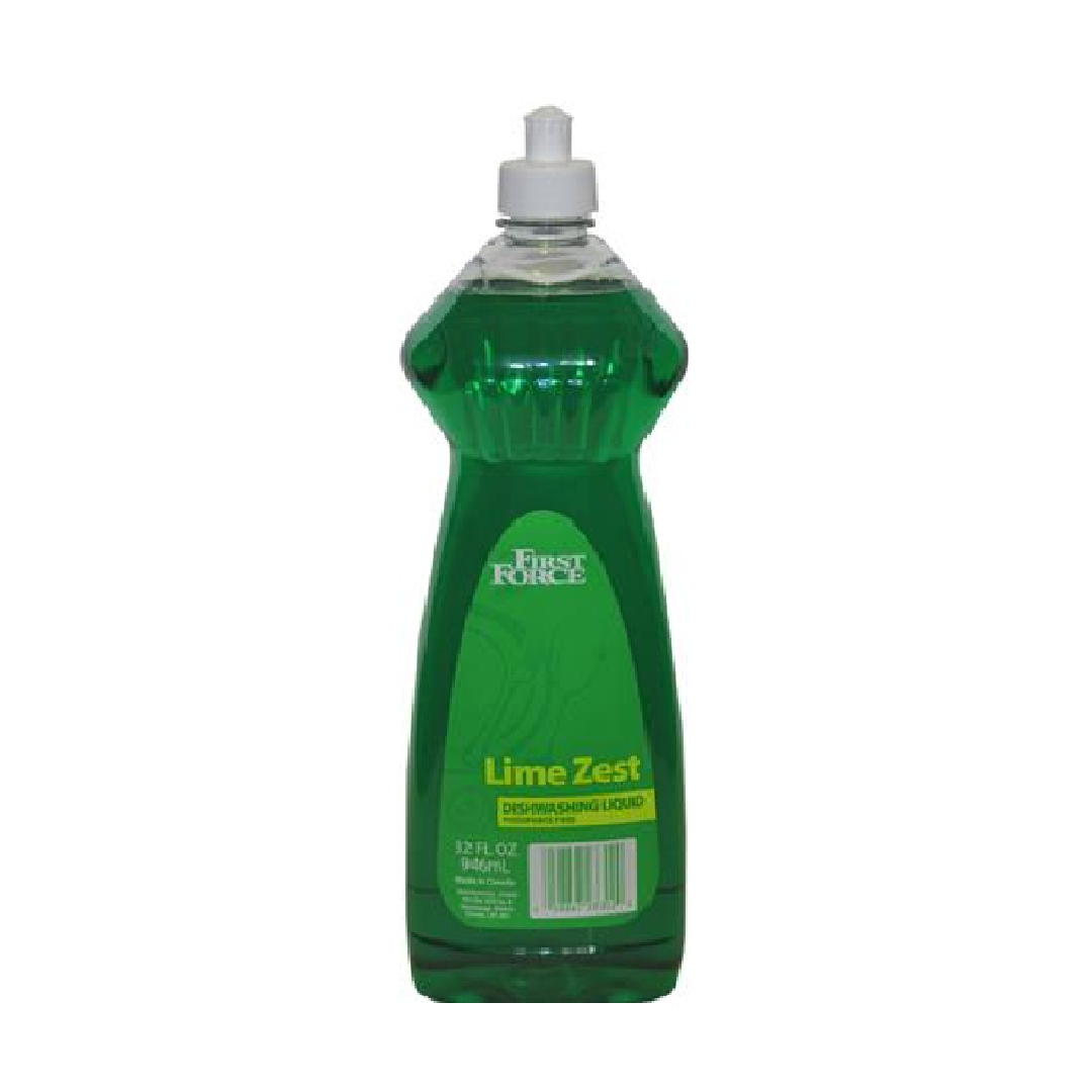 First Force Lime Dish Liquid Bottles 32OZ