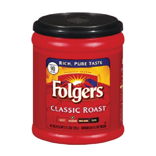 Folgers Classic Roast Coffee Can 11.30OZ