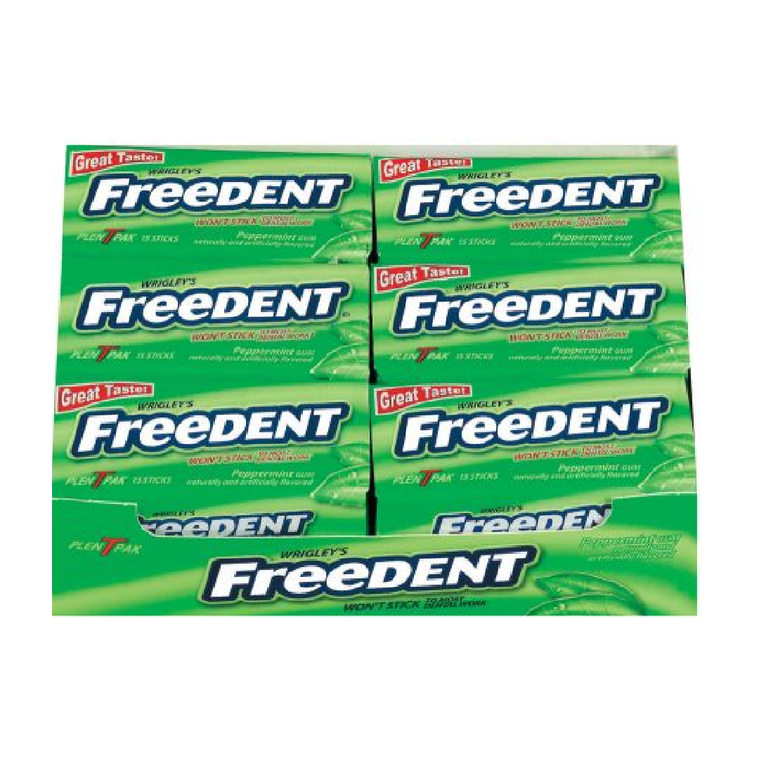 Freedent Peppermint Gum 15CT