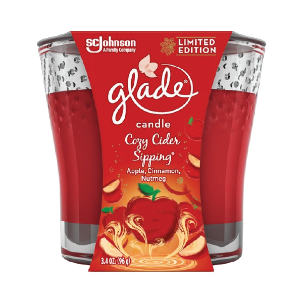 Glade Jar Candle Cozy Cider Sipping Limited Edition 3.4OZ