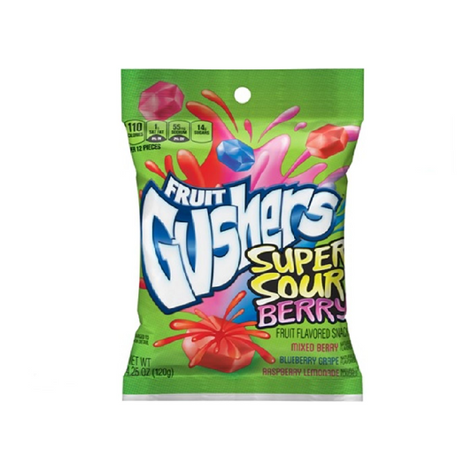 Gushers Sour Berry Fruit Snacks 4.25OZ