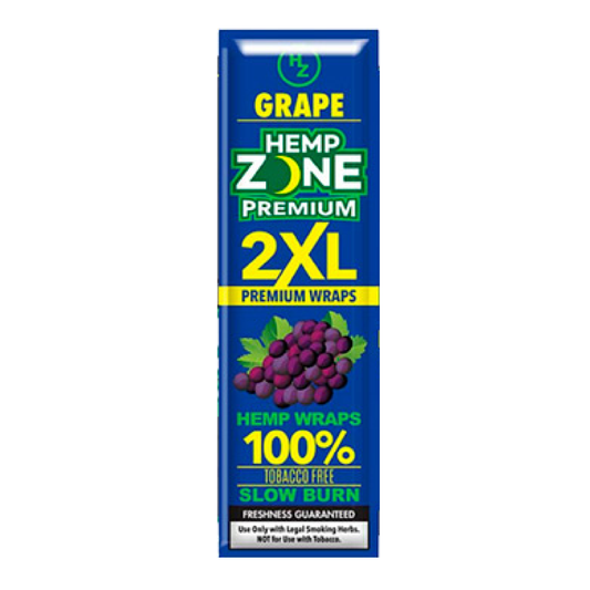 Hemp Zone 2XL Grape Wraps 2pk