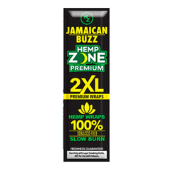 Hemp Zone 2XL Jamaican Buzz Wraps 2pk