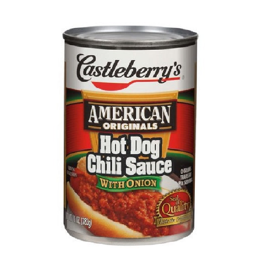 Castleberry's Hot Dog Chili Sauce With Onion 10oz