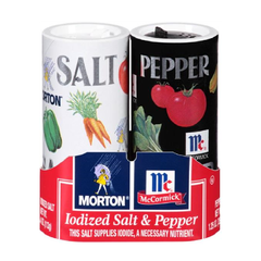 Morton Salt & Pepper Shakers Bundle
