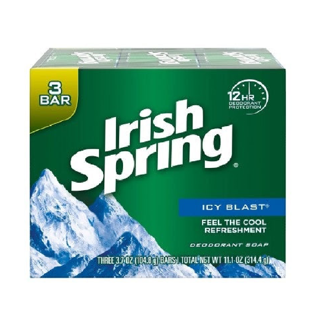 Irish Spring Icy Blast Soap 3CT