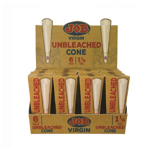 JOB Virgin Unbleached Rolling Cones 1 1/4