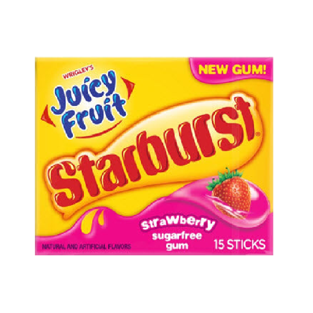 Wrigley's Juicy Fruit Strawberry Gum 15CT