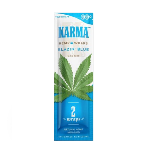 Karma Blazin' Blue Hemp Wraps