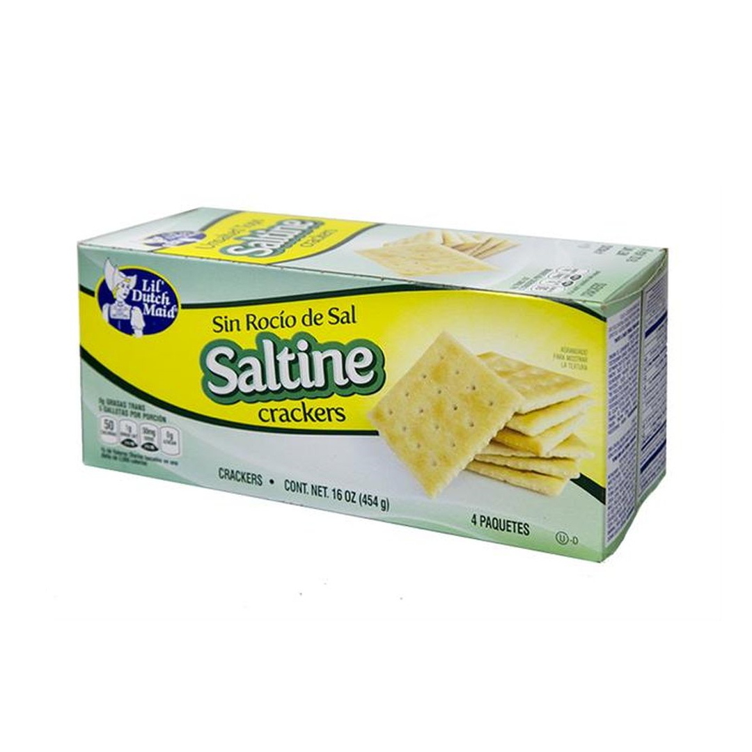 Lil Dutch Unsalted Saltine Crackers 16OZ