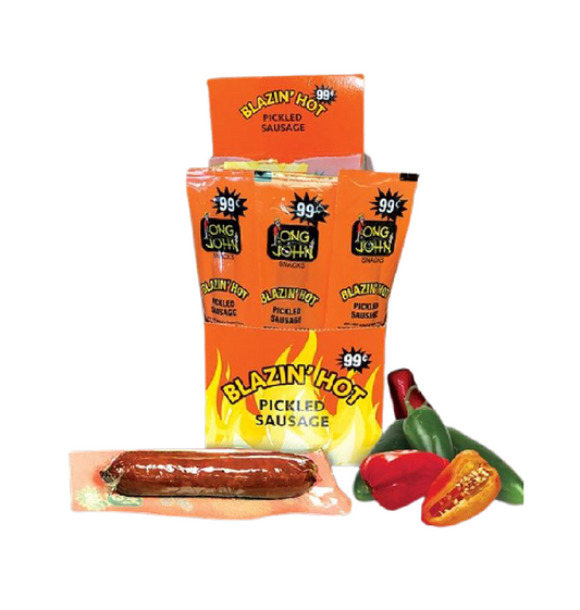 Long John Blazin' Hot Pickled Sausages 1.4OZ