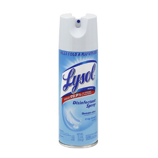 Lysol Crisp Linen Disinfectant Spray Cans 12.5OZ