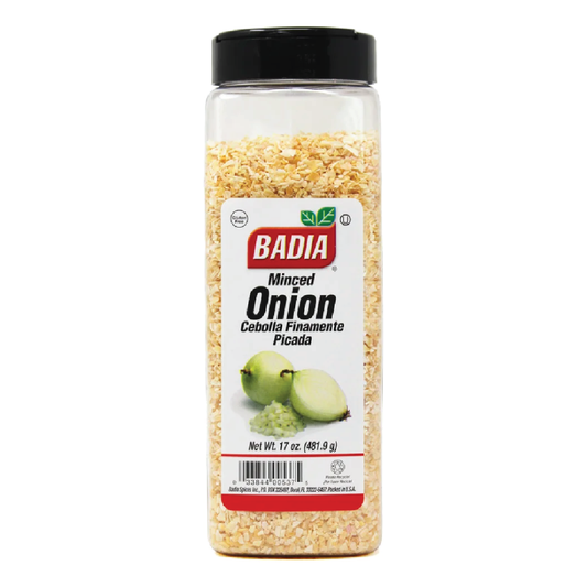 Badia Minced Onion Pint 17oz