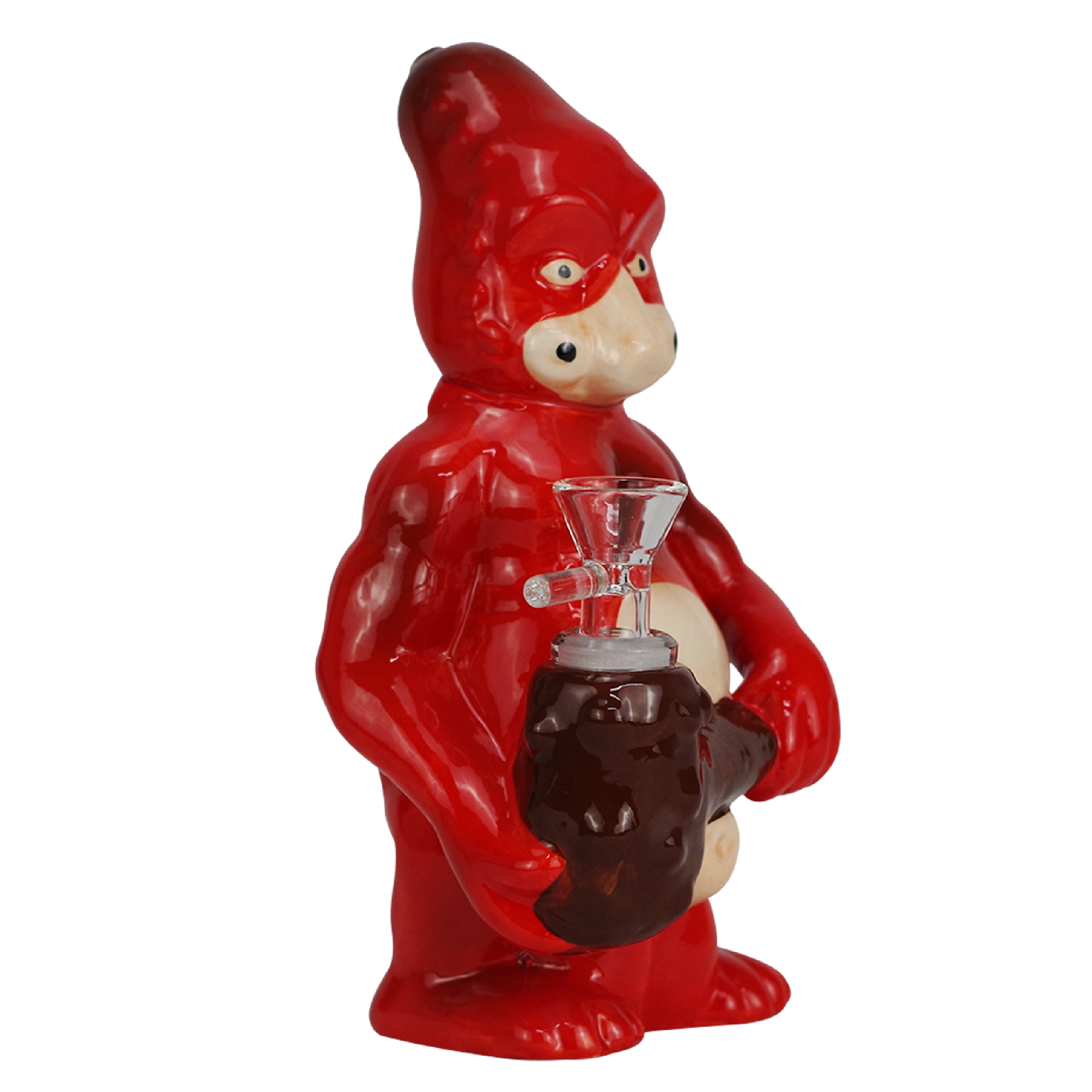 Red Monster Design Ceramic Water Pipe 7.9