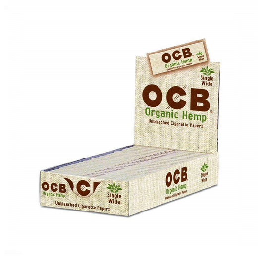 OCB Organic Hemp Unbleached Rolling Papers Single Wide