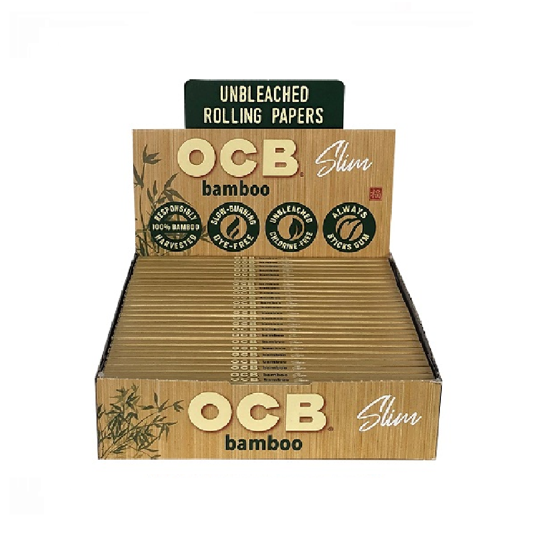 OCB Bamboo Unbleached Rolling Papers Slim