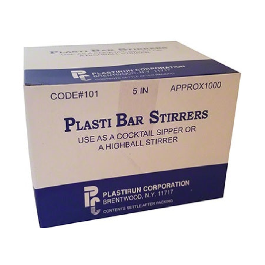 Plasti Bar Blue Flat Coffee Stirrers 5" 1000CT