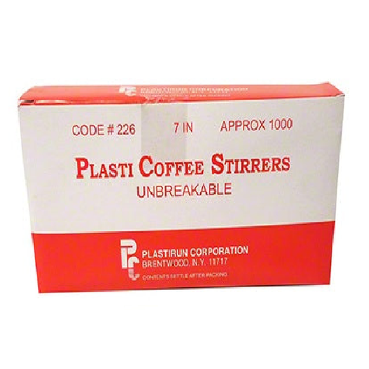 Plasti Coffee Stirrers 7" 1000CT