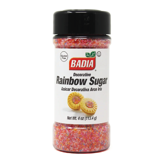 Badia Decorative Rainbow Sugar 4oz