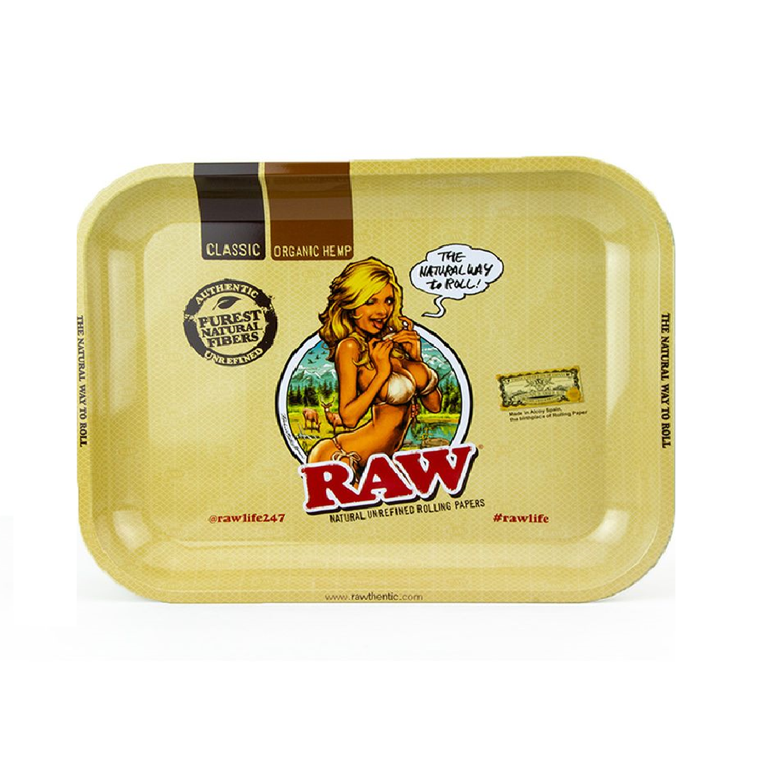 RAW Girl Small & Large Size Rolling Trays