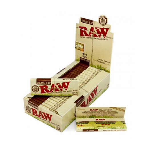 Raw Organic Hemp Rolling Papers 1 1/4