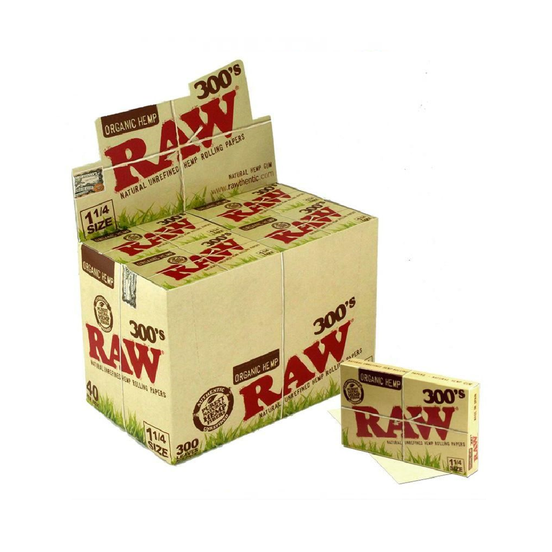 Raw Organic Hemp 300's Rolling Papers 1 1/4