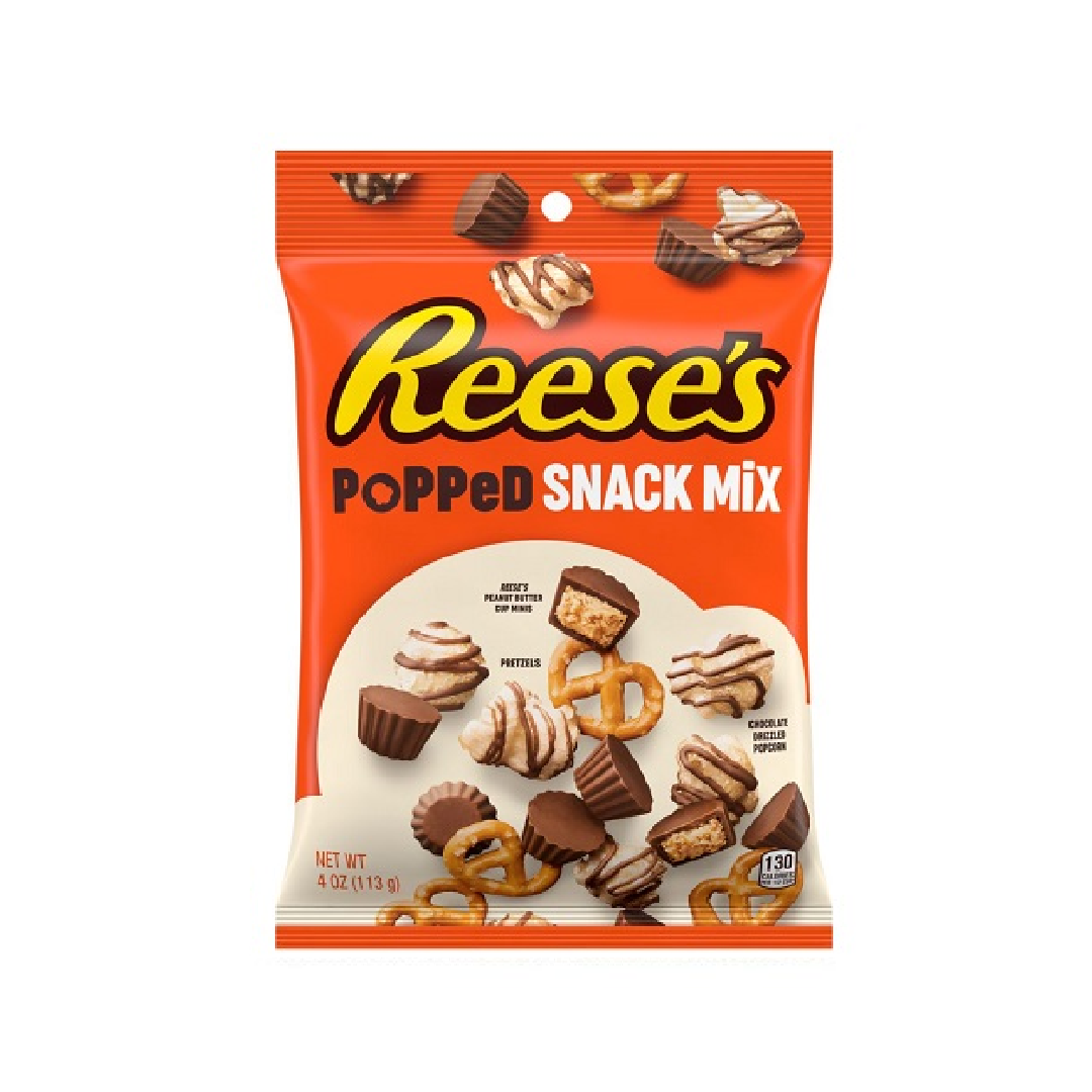 Reese's Popped Snack Mix Bags 4OZ